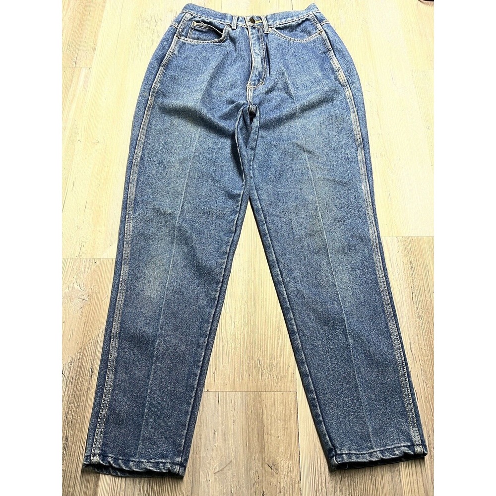 Vintage P.S. Gitano Medium‎ Wash Jeans high waist tapered leg womens 14R
